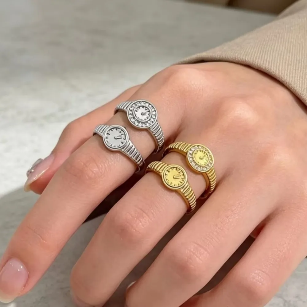 Rhinestone Open Adjustable Ring Sweet Love Confession Couple Friendship Jewelry