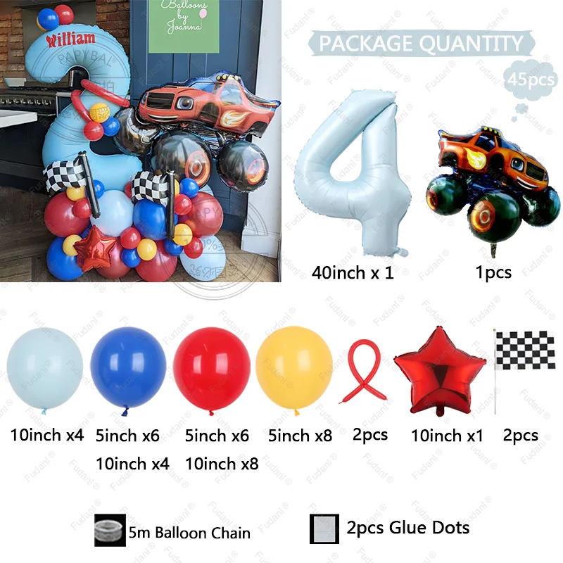 45 قطعة الحريق الوحش موضوع حفلة عيد ميلاد الديكور الأولاد المفضلة لعبة استحمام الطفل لوازم الهيليوم Globos الجنس تكشف
