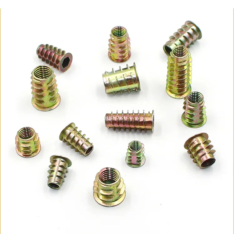 

M4 M5 M6 M8 M10 Threaded Insert Furniture Screw In Wood Nut Inserts Fastener Nut