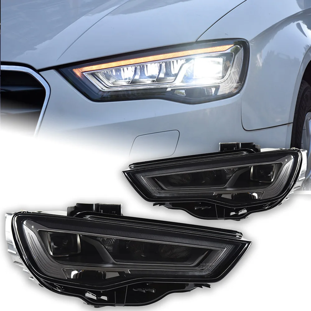 Car Lights for Audi A3 Headlight Projector A3 8V Dynamic Signal Head Lamp LED Headlights Drl Lens Automotive Accessories