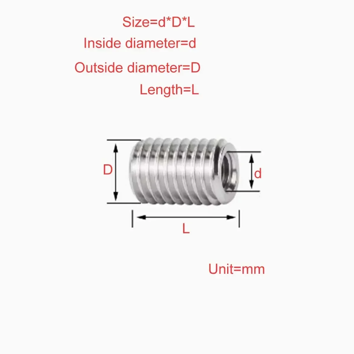 

304 Stainless Steel Inner And Outer Teeth Slotless Nut M2.5M3M4M5M6