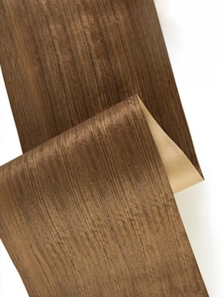 Natural Walnut Straight Grain Wood Veneer Floor Veneer (Kraft Paper In Back) L: 2-2.5Meters/pcs Width: 58cm T: 0.25mm