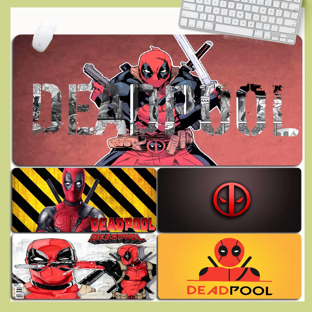 D-Deadpools Funny Hero Mousepad Large XXL Desktop Desk Mat Kawaii Gaming Accessories Students Writing Pad Desktop Mat