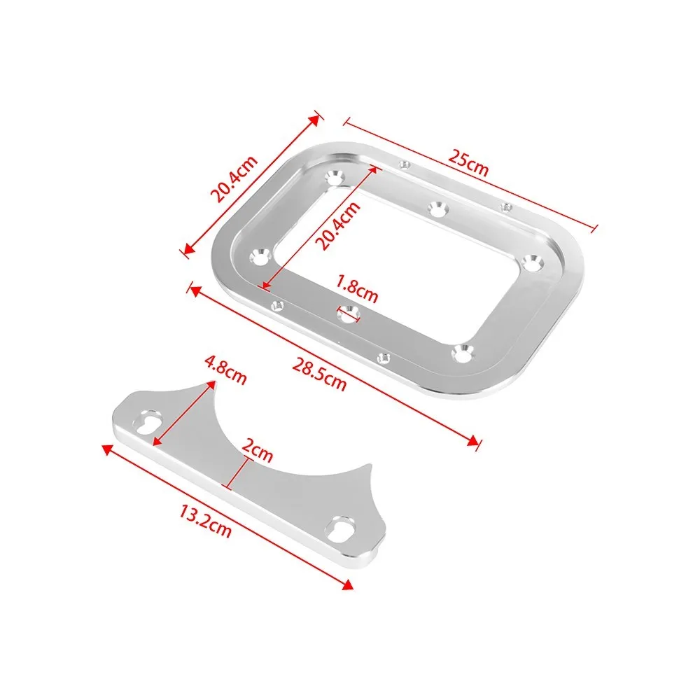 Trunk Battery Relocation Holder Tray Billet Aluminum Alloy Hold Mount For Optima Battery Top 34M D34M D78 Battery Trays Silver