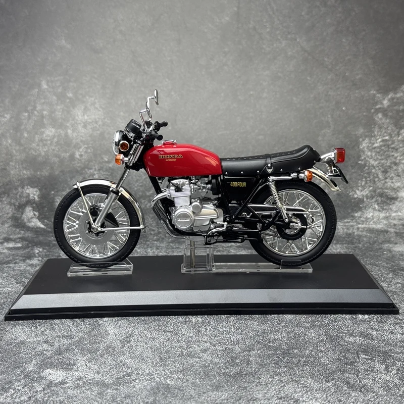 Aoshima diecast 1/12 escala honda modelo de motocicleta honda cb400f (400 quatro) modelo de motocicleta kit liga modelo de carro brinquedos para meninos presente