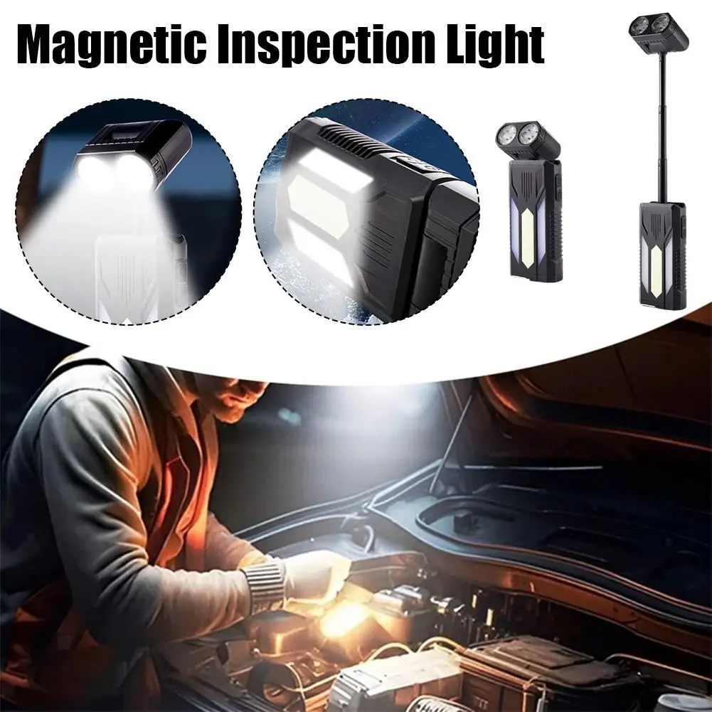 

Multi Functional Outdoor Camping Lamp Head With 180 ° Horizontal Rotation And Stretchable Suspension Magnetic Maintenance Light