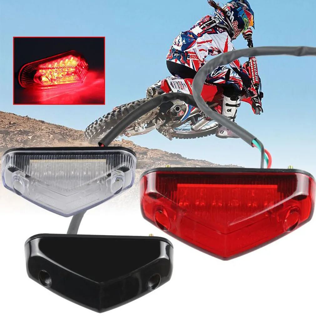 

Universal Motorcycle Tail Rear Light Lamp 12V Taillight Motor Brake Stop Lights License Plate Light Parts Dropshipping Wholesale