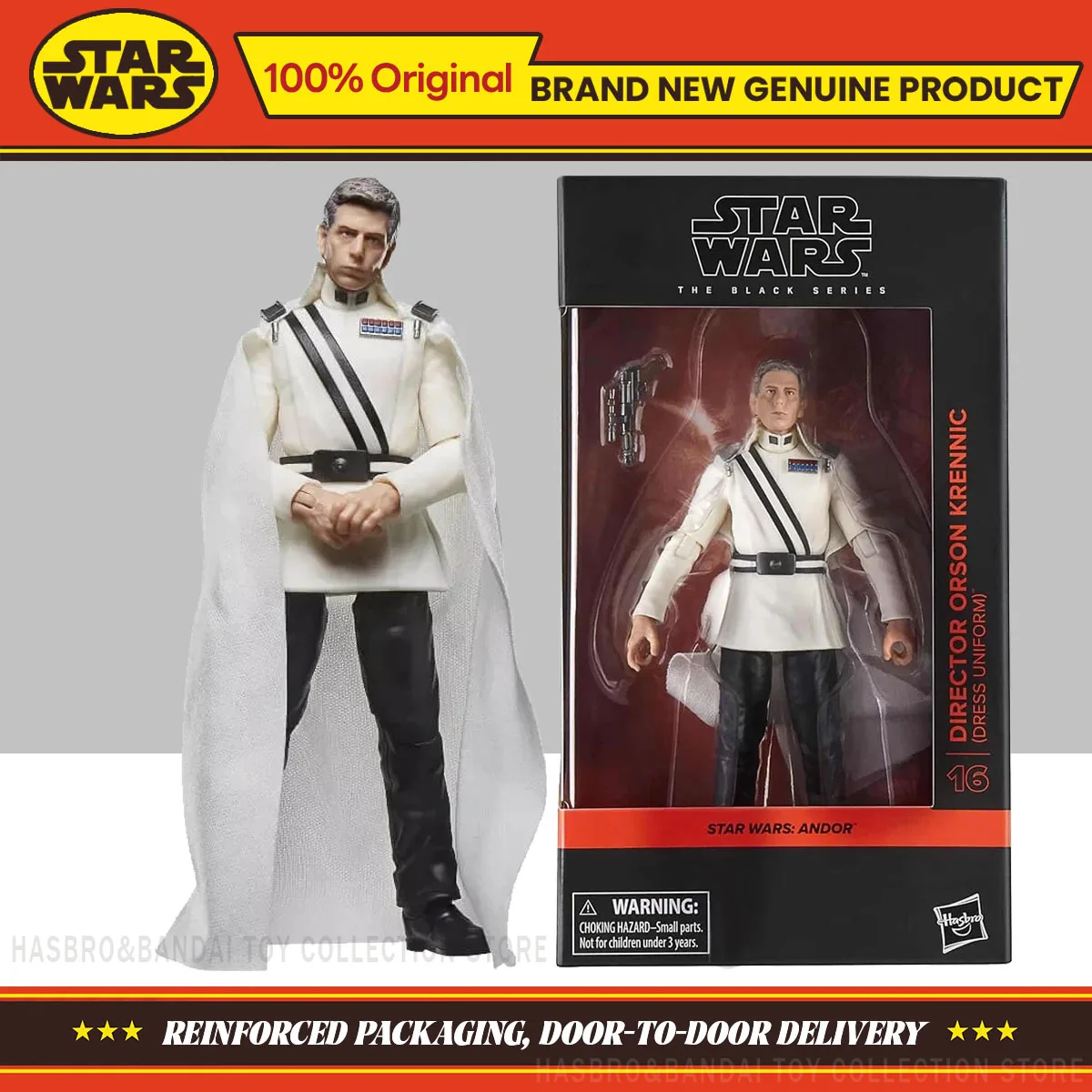 

В наличии: Фигурка Hasbro Star Wars The Black Series Директор Орсон Кренник (в парадной форме), 15 см, оригинальная модель, подарок