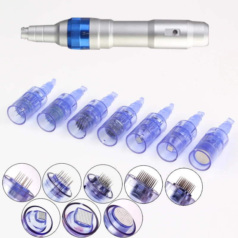 10/50/100Pcs Dr. Pen A6 Bayonet Needle Cartridges for Electric Derma Pen Beauty Microneedling MTS Skin Care 12 36pin Nano ULTIMA