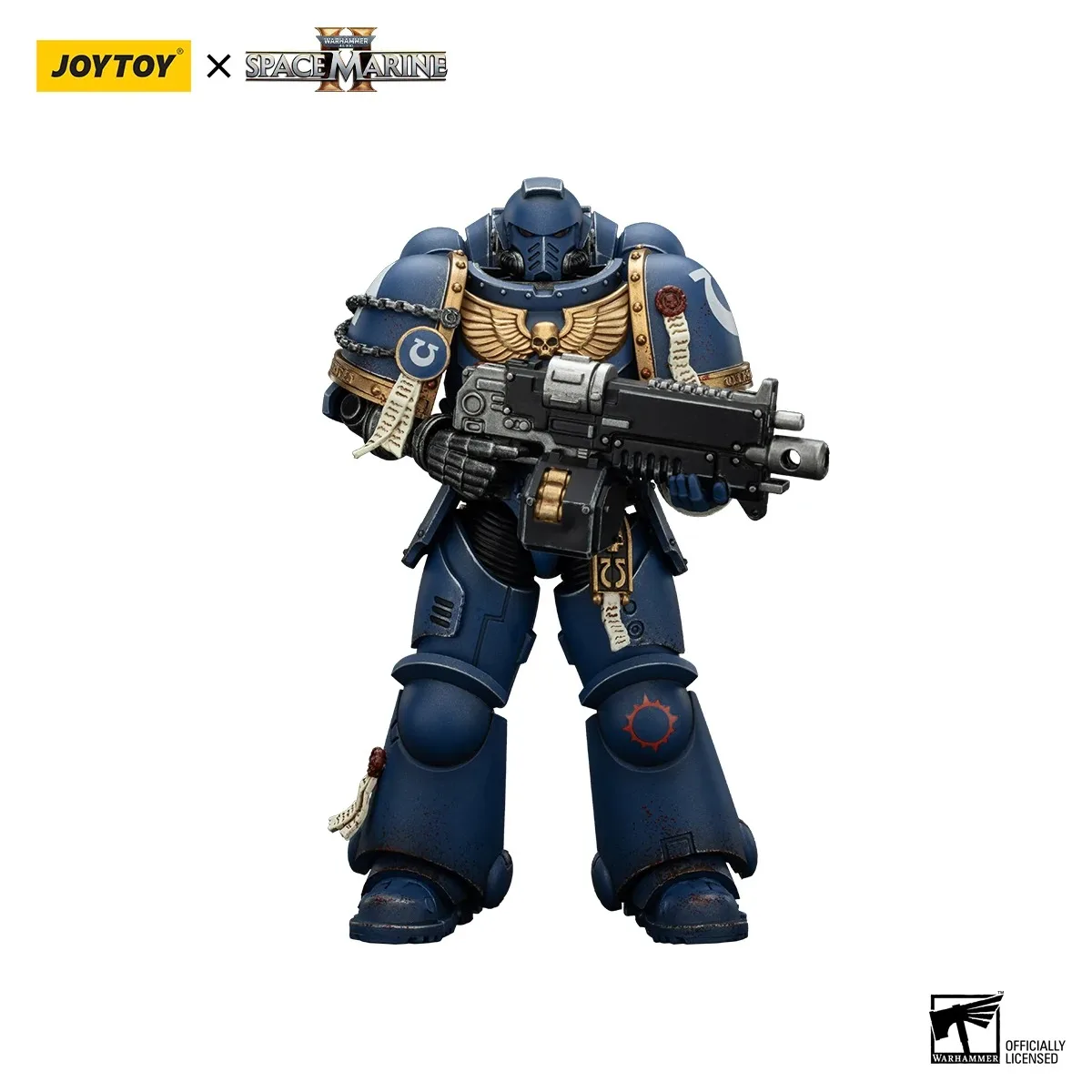 Em estoque joyto toy warhammer40k 1/18 espaço fuzileiros navais figura de ação ultramarines tenente zumbido colecionadores edição figuras brinquedos