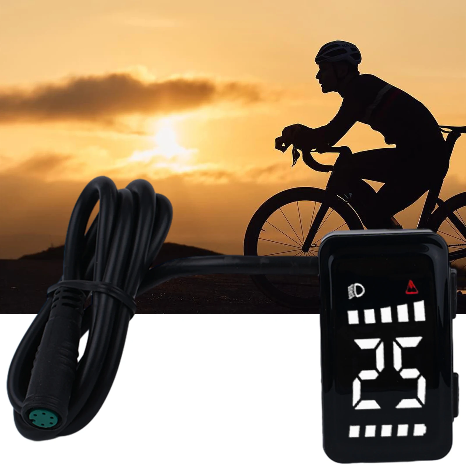 

DZ40 Дисплей Ebike Электрический велосипед Водонепроницаемый черный DZ40 ЖК-инструмент E Bike Compita ЖК-инструмент