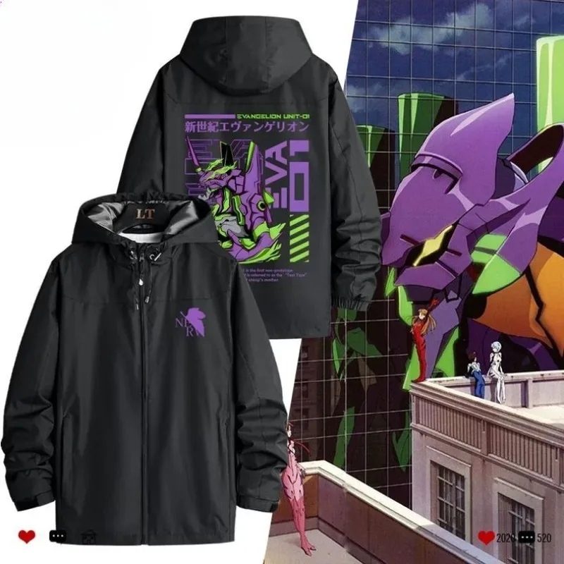 

Neon Century Evangelion cartoon number one first machine peripheral jacket 2D men's casual autumn and winter jacket wholesale