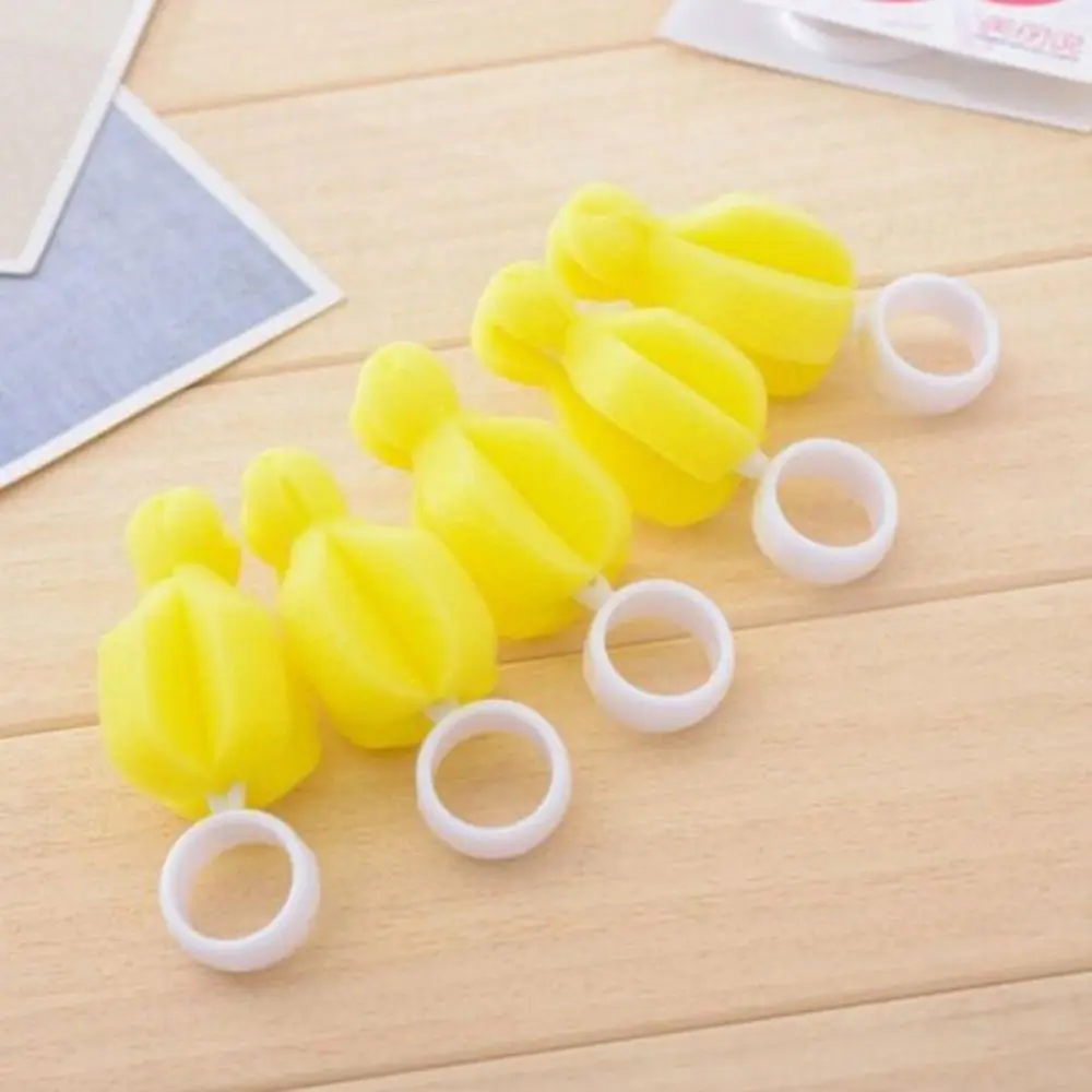 Nipple Sponge Cleaner 360 Degree Rotating Milk Container No Dead Angle Sponge Brush Pacifier Brush Cleaning Brush Teat Cleaner