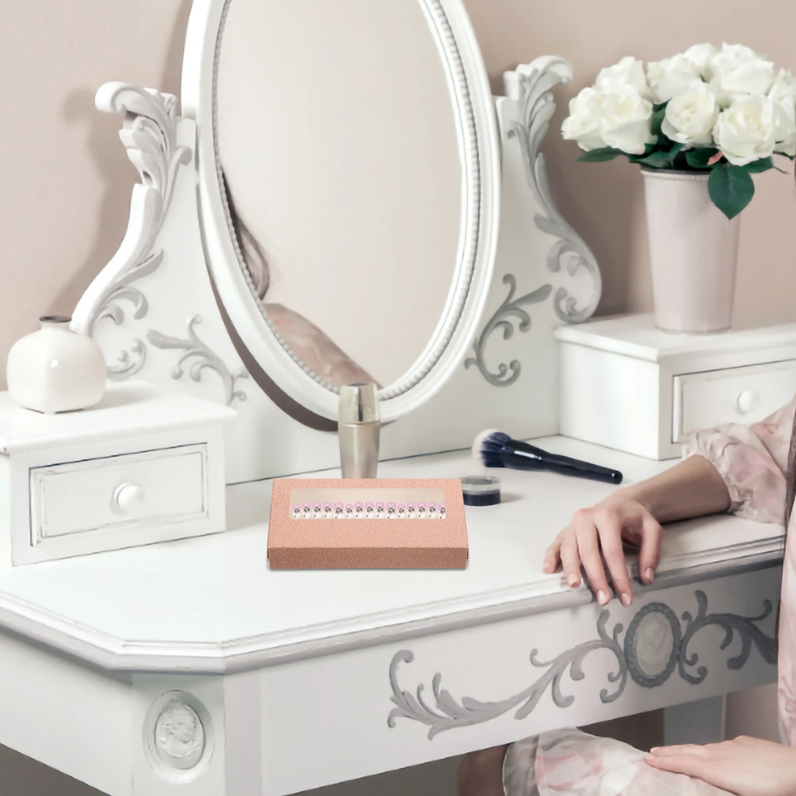 

20Pcs Eyelash Boxes Premium False Lash Storage Case Transparent Lid Organizers for Travel Daily Use Lash Packaging Containers