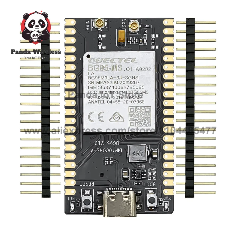 QUECTEL BG95-M3 40PIN PCBA Mini Development Board GNSS Receiver LPWA GSM NBIOT CATM with SIM Card Slot supports low power EMTC