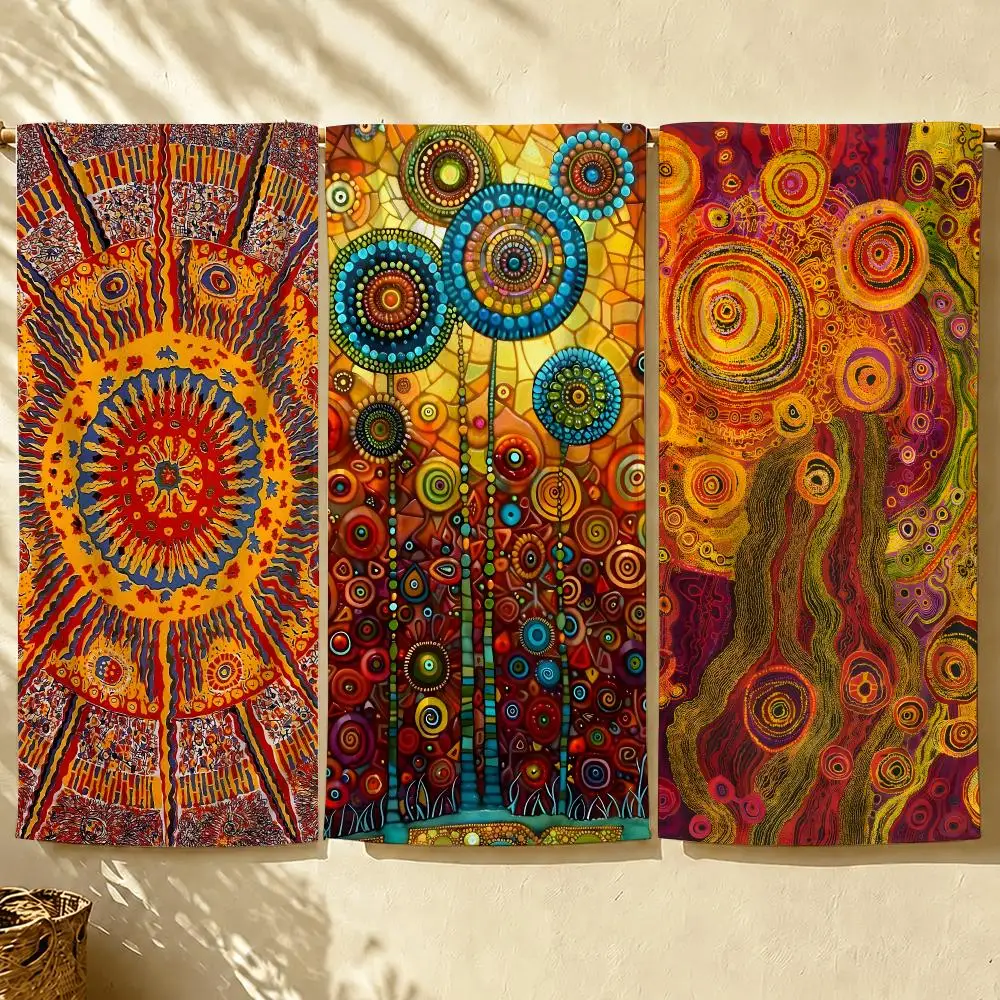 Art A-Australian A-Aboriginal Towel Microfiber Thin Lightweight Absorbent Quick Dry For Beach Swimming Yoga Bath Sports Travel