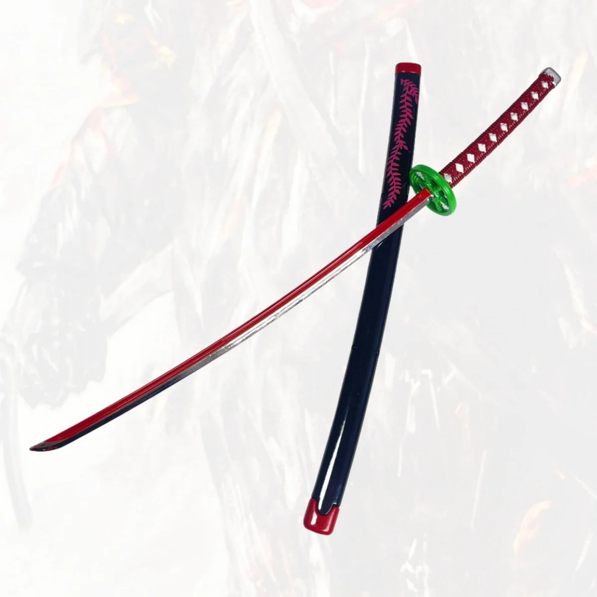Épée Katana en métal Demon Slayer Kamado Nezuko, couteau Ninja, sabre de samouraï Original Katana, accessoires de Cosplay, jouet accessoire, 9.8 pouces