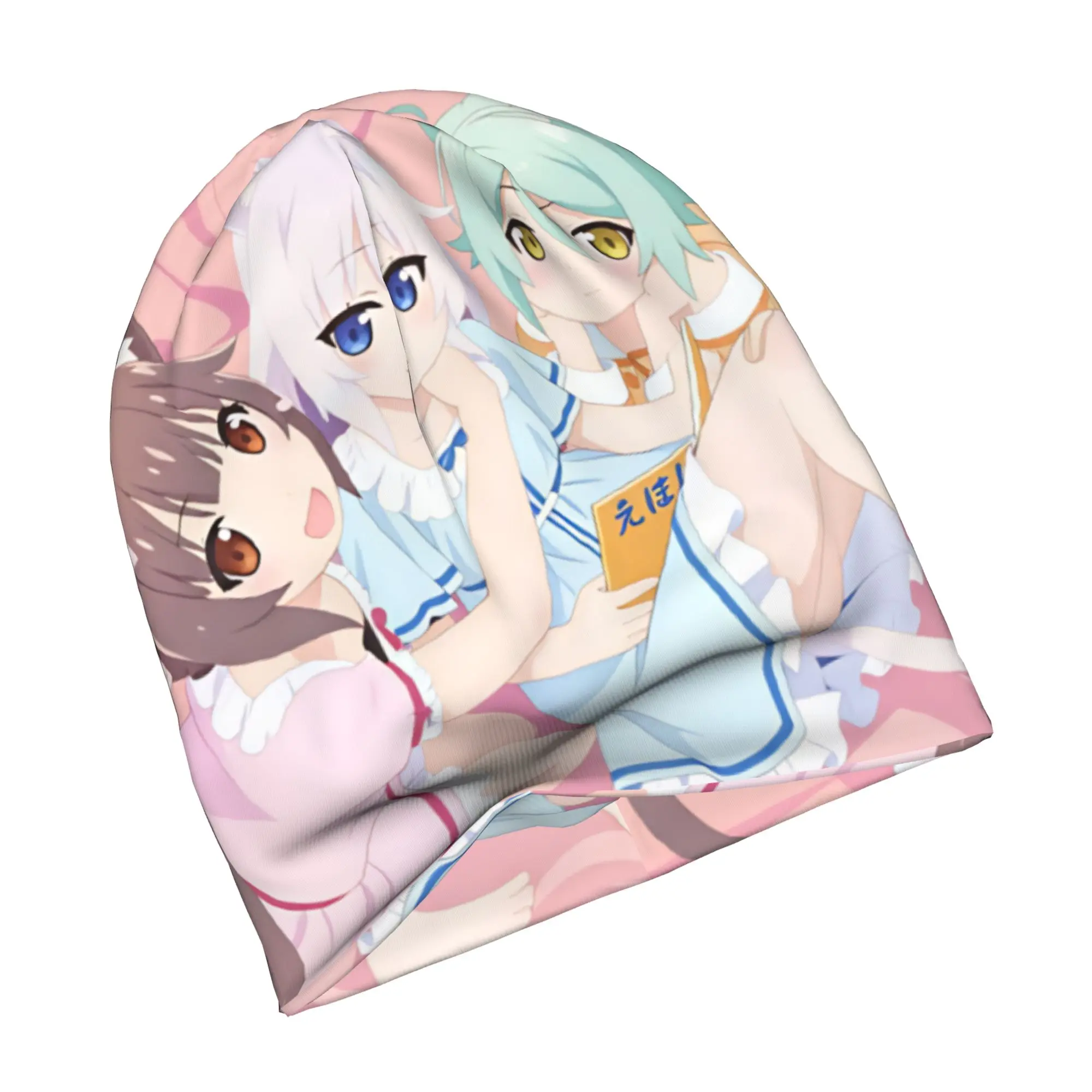 Vanilla N-Nekopara Chocola Cacao Bonnet Hats  Hip Hop Knit Hat For Men Women Winter Warm Game Anime Skullies Beanies Caps