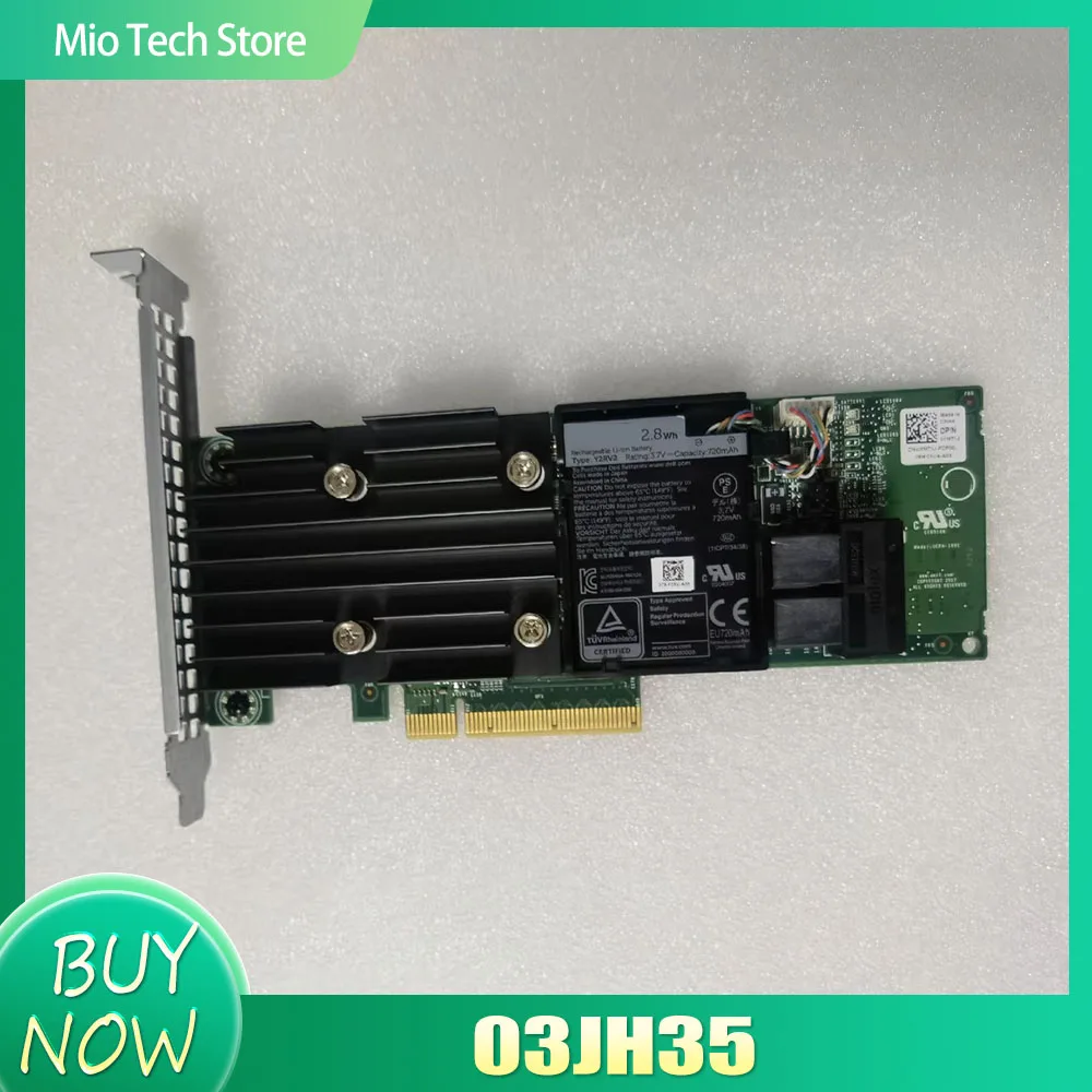 

Для большой карты D-e-l-l H740P 03JH35, массив 12 ГБ, кэш-памяти 8 ГБ, RAID-карта PCIE