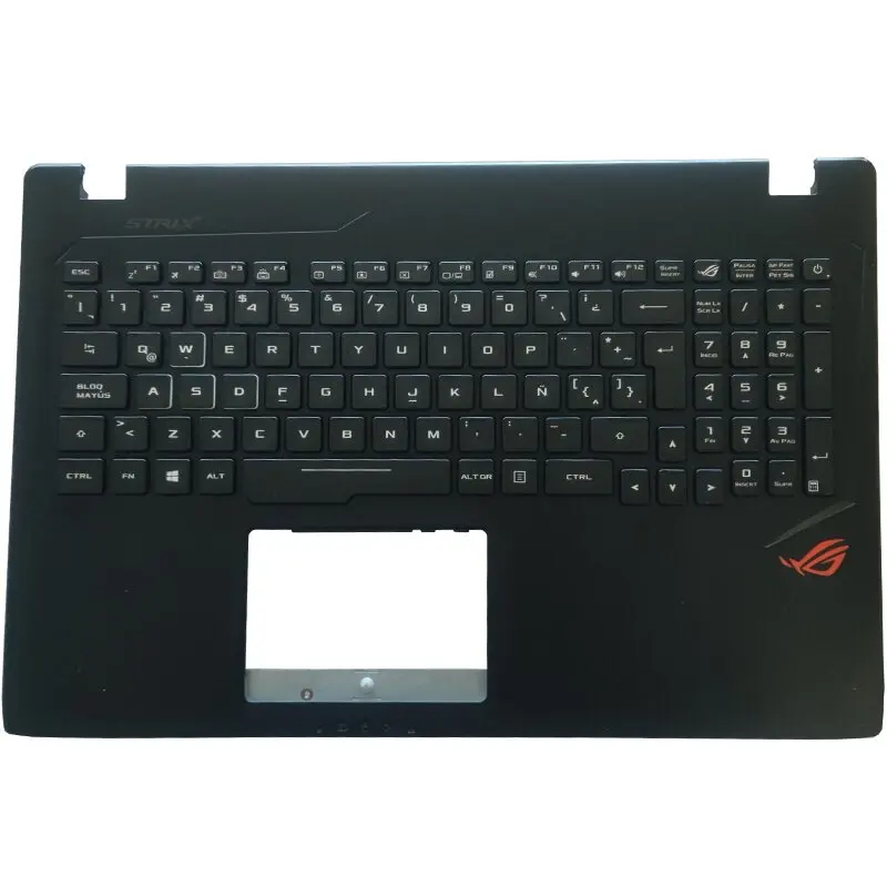 Nowa podświetlana klawiatura łacińska RGB dla Asus Rog GL553 GL553VD GL553VE GL553VW ZX53V ZX53VD ZX53EW LA z podpórką pod nadgarstki górna pokrywa