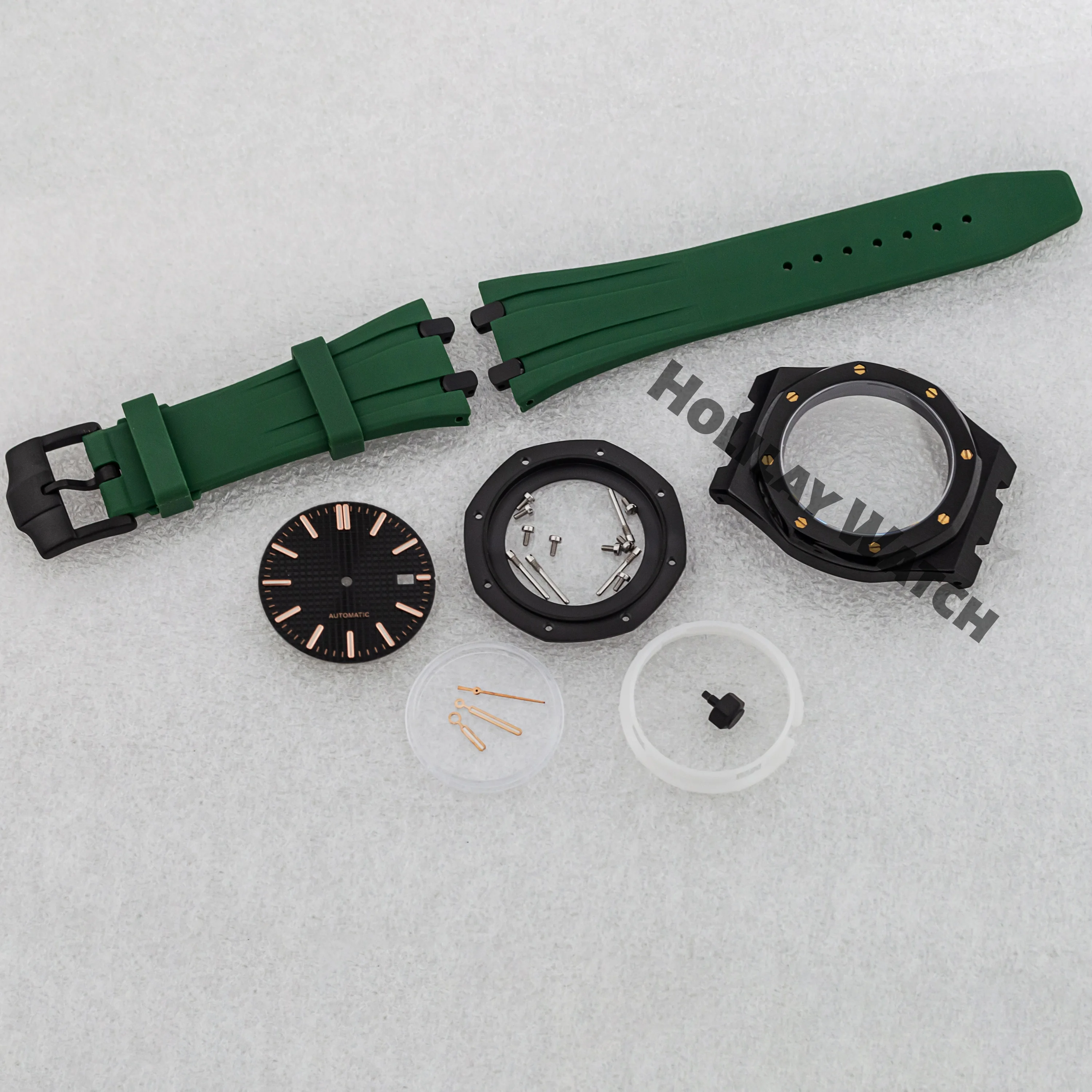 

41mm watch case nh35 stainless steel bracelet for NH35 NH36 movement 31.8mm dial royal oak case sapphire glass 10bar waterproof