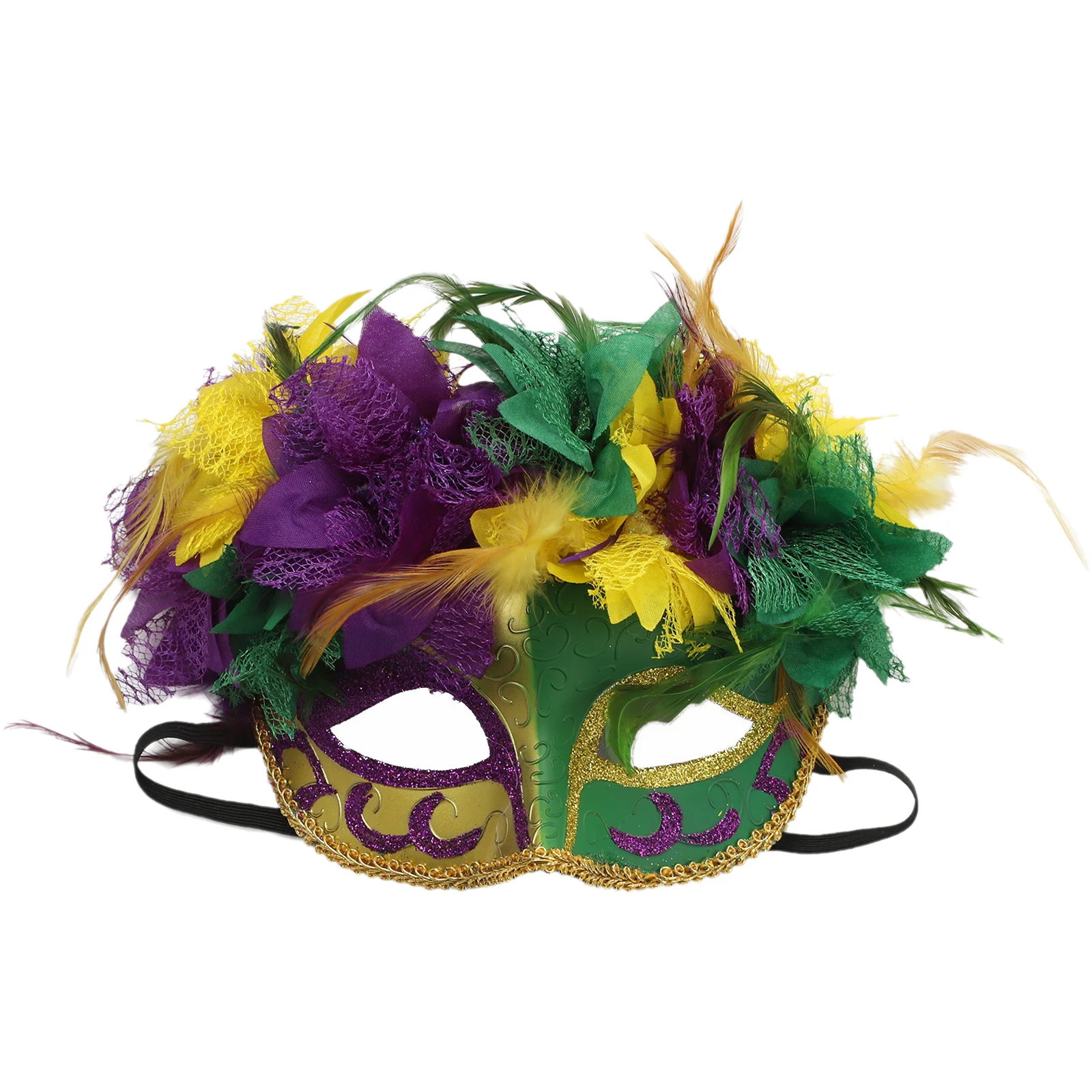 

Halloween Cosplay Feather Mask Glittery Venetian Mask Masquerade Masks Headdress Carnival Prom Party Celebration Banquet Supplie