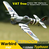 FMSRC 1100MM 1.1M Hawker Typhoon 3S with Retracts PNP RC Airplane British Warbird Radio Control Model Plane Aircraft