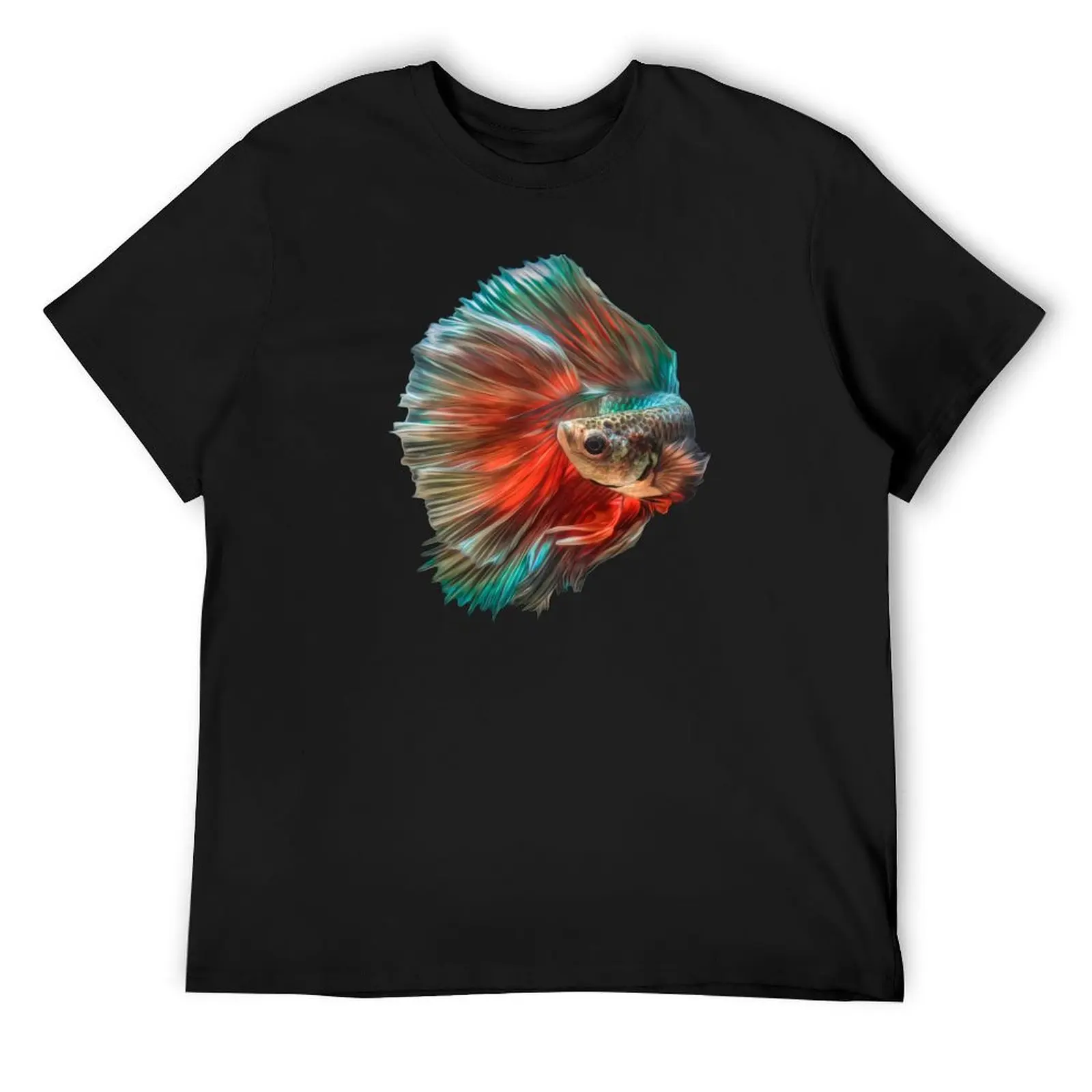 Irish Siamese Betta Fish T-Shirt anime tops blanks mens graphic t-shirts funny