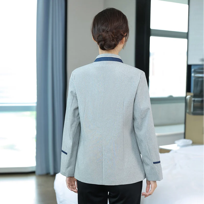 Cleaning Work Uniform Long Sleeve Hotel Room Housekeeping Staff Set Property Mall Floor Cleaning Aunt Autumn Workwear