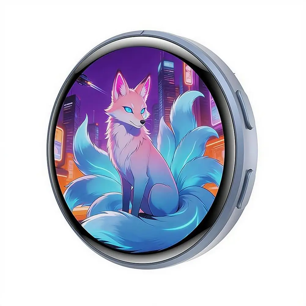 Pin Electrónico con Pantalla de Anime de 1.50 Pulgadas, Insignia Cibernética Inteligente Dinámica, Mercancía con Pantall