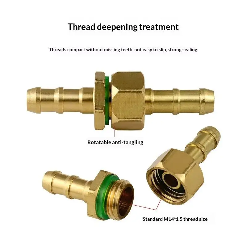 Brass Quick Connect Hose Fittings No Leak Corrosion Resistant Tool Free Install for Garden Outdoor Water Use