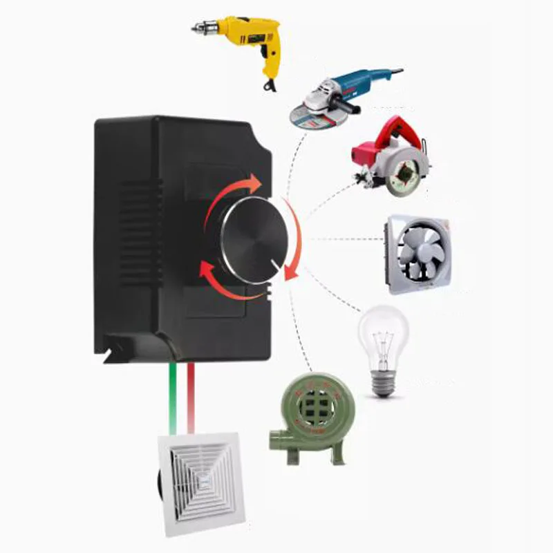 220V 3000W output voltage 0-220V exhaust fan blower speed regulator switch angle grinder motor controller speed regulator