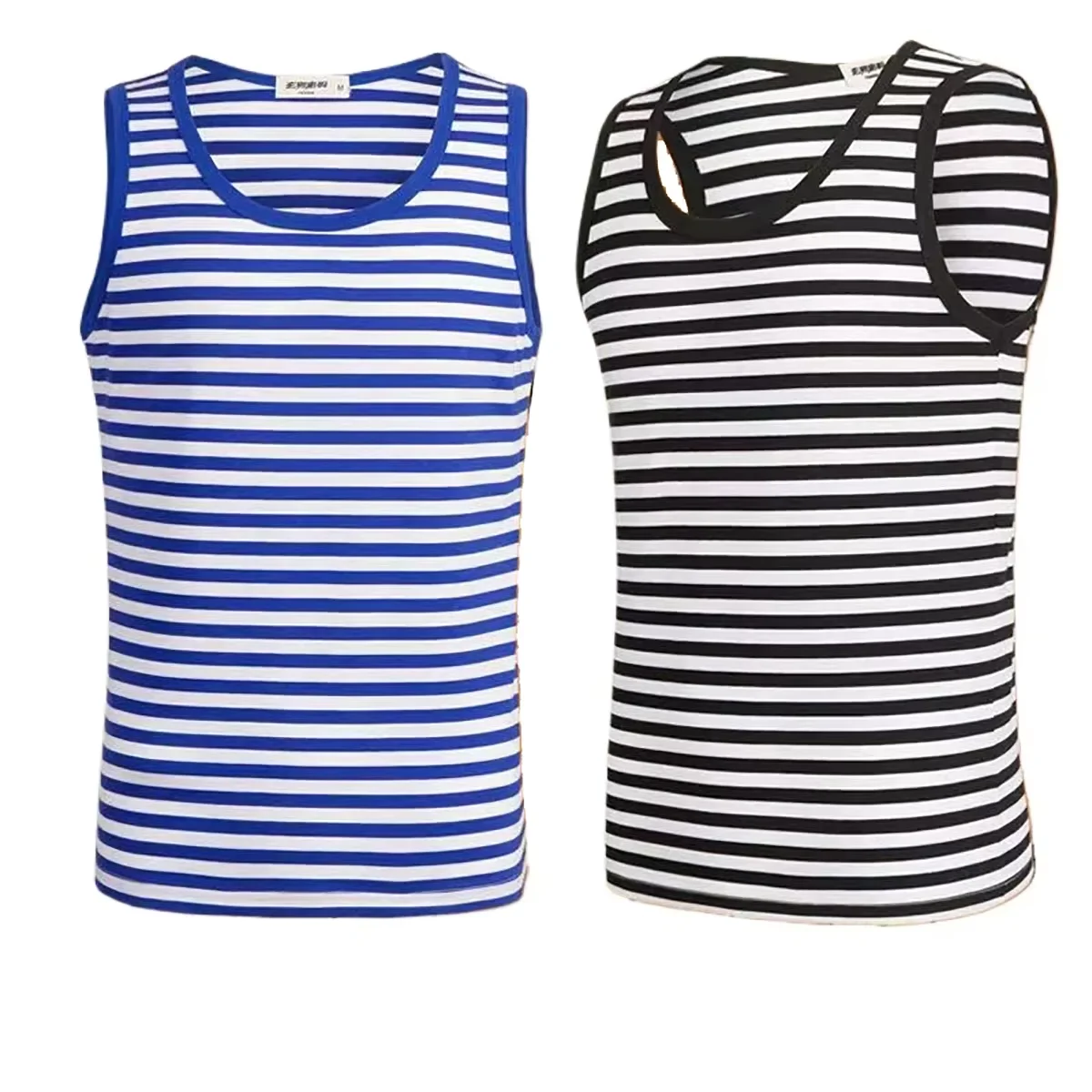 Soviet Russian Airborne Troops VDV Stripes Tank Top 100% Cotton O-Neck Naval Marine Sailor Mens Vest Striped Shirt Telnyashka