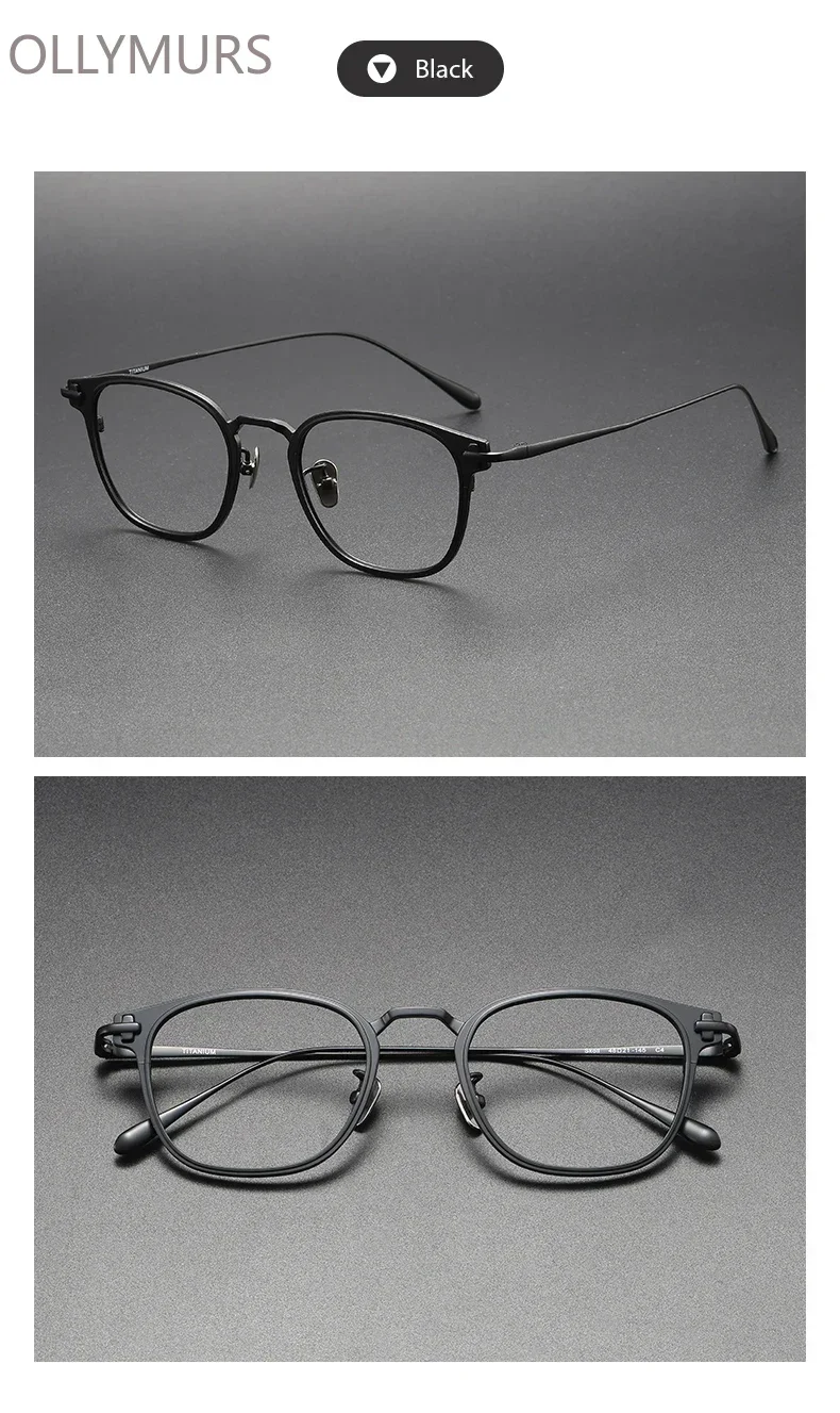 KIZN الرجال خفيفة التيتانيوم النقي قصر النظر مد البصر نظارات النساء الرجعية الضوء الأزرق تصفية القراءة وصفة طبية عيد الميلاد