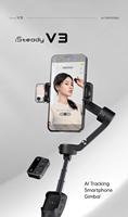 Hohem iSteady V3 3-Axis Handheld Gimbal Stabilizer Ai Face Tracking Smartphone Gimbal with Built-in Selfie Stick for Smartphone