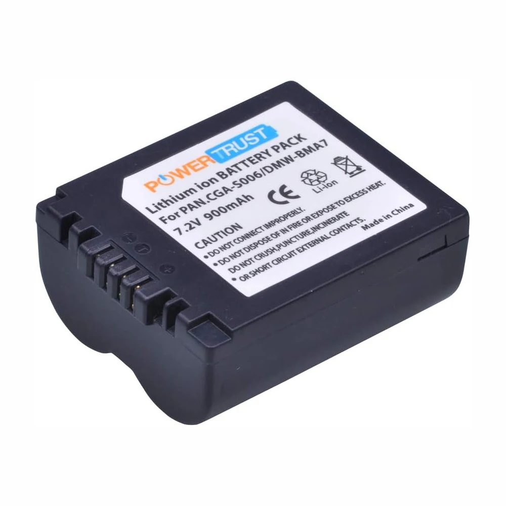 CGA-S006 S006E DMW-BMA7 Battery/ USB Dual Charger for Panasonic Lumix DMC-FZ7 FZ8 FZ18 FZ28 FZ30 FZ35 FZ38 FZ50 Camera,BP-DC5