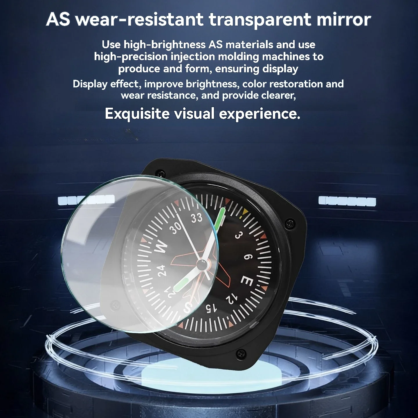 Aircraft Instrument Clock – Aviation Simulation Flight Simulator Accessories Only