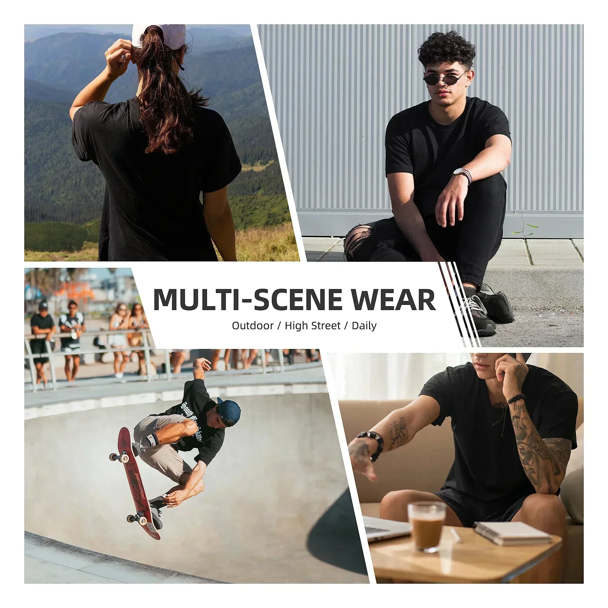 Trendy Fashion Short-sleeved Casual Retro Graphic Printed T-shirt Hip-hop Street Wear Men's and Women's T-shirts Are Popular