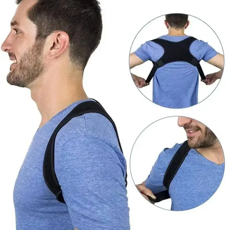 Posture Support Belt for Standing and Sitting Back Posture Corrector Sturdy Adjustable Waist Lumbar Support