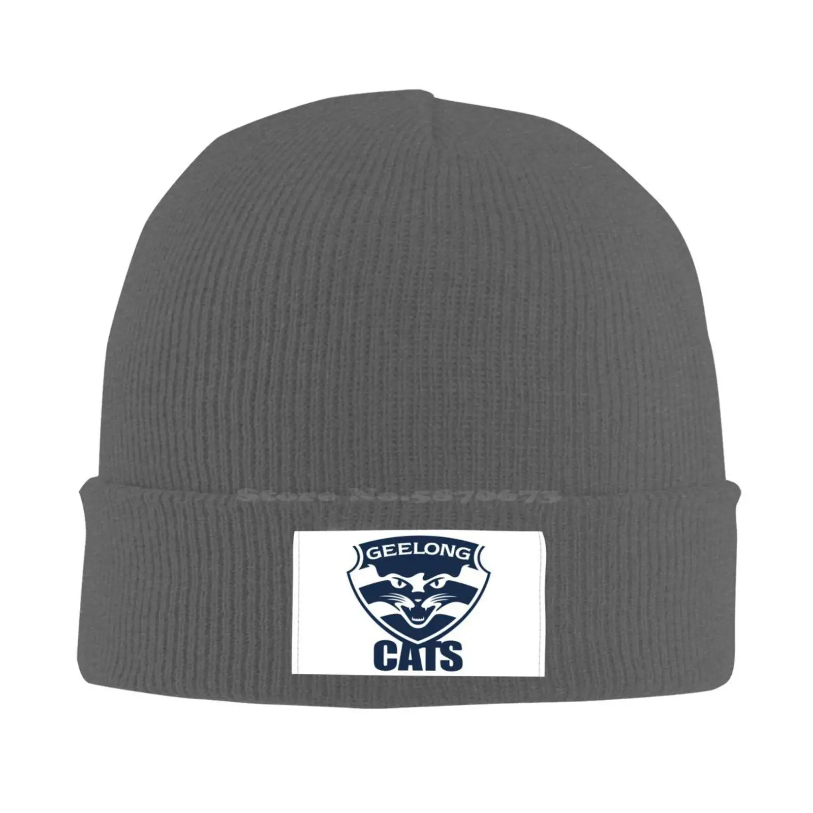 Geelong Cats FC Logo Print Graphic Casual cap Baseball cap Knitted hat