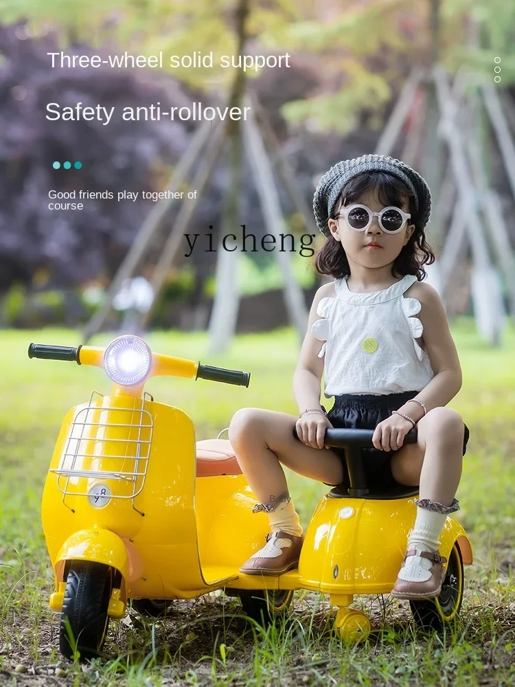 سيارة لعبة بمحرك كهربائي للأطفال مقاس XL يمكن أن تجلس سيارة تحكم عن بعد مزدوجة قابلة لإعادة الشحن