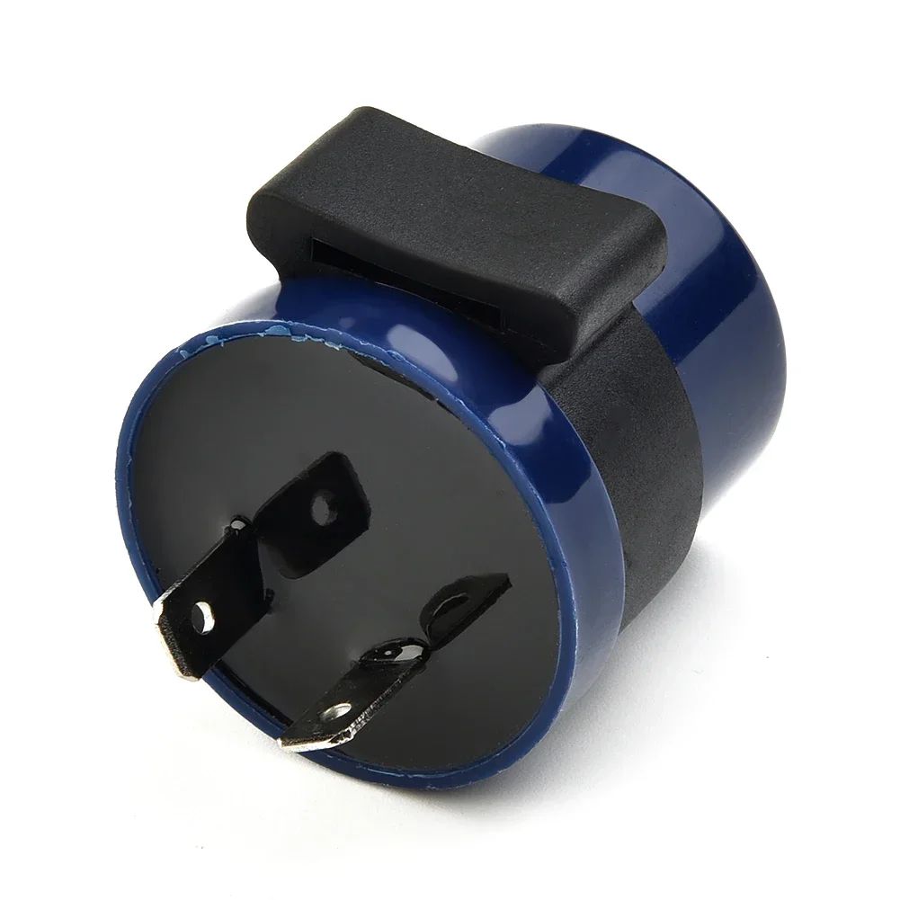 1PC Motorcycle Indicator Relay Flasher Universal Durable ABS Plastic Metal 6V To12V 2 Pin Beeper Turn Signal LED Indicator-Blink