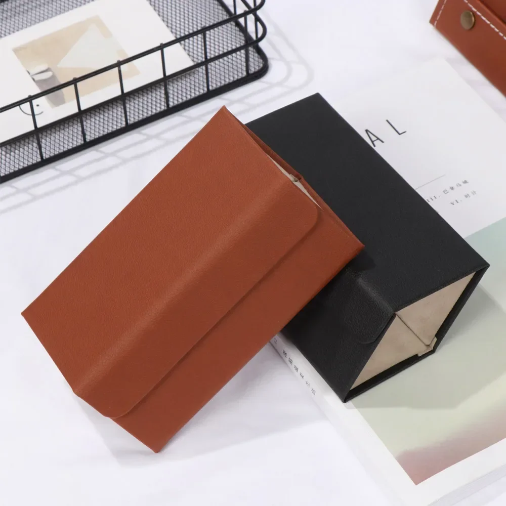 المحمولة للطي نظارات المنظم 2/3/6 متعددة فتحة النظارات الشمسية تخزين عرض السفر بولي Leather نظارات جلدية صندوق تخزين المنزل