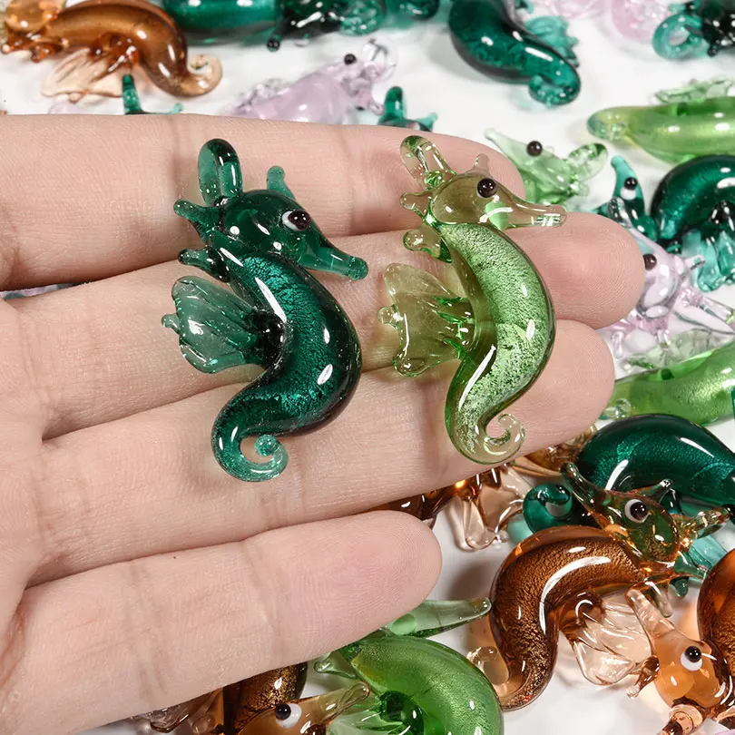 4pcs/Lot New Popular Marine Animal Seahorse Octopus Charm Pendant 3d Jewelry Making Supplies Handmade Diy Necklace Accessories