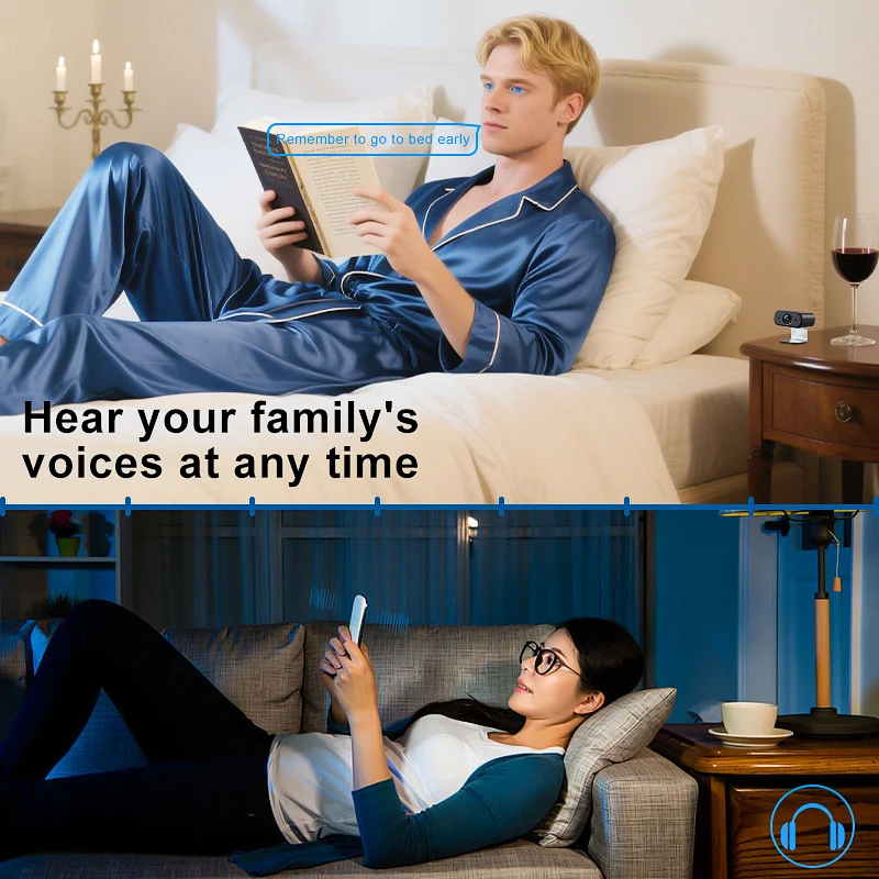 Kamera Mini WiFi Nirkabel Pemantauan Keamanan Perlindungan Monitor Jarak Jauh Camcorder Pengawasan Video Rumah Pintar Monitor Bayi