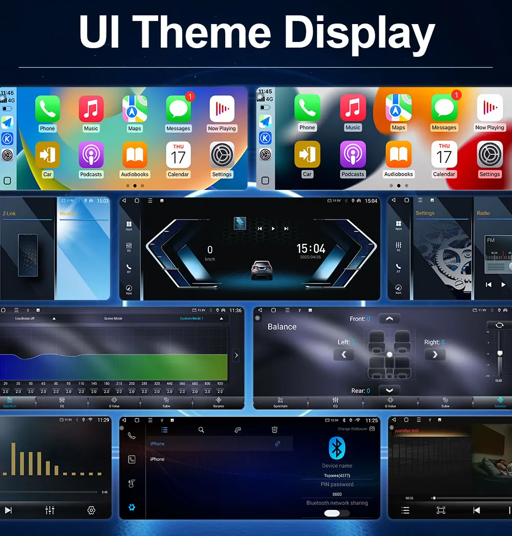 Android 16 Kabelloses Carplay Autoradio Multimedia-Player für BMW 5er F10 F11 2010 - 2017 CIC NBT System QLED Bildschirm GPS WLAN – Detail 21