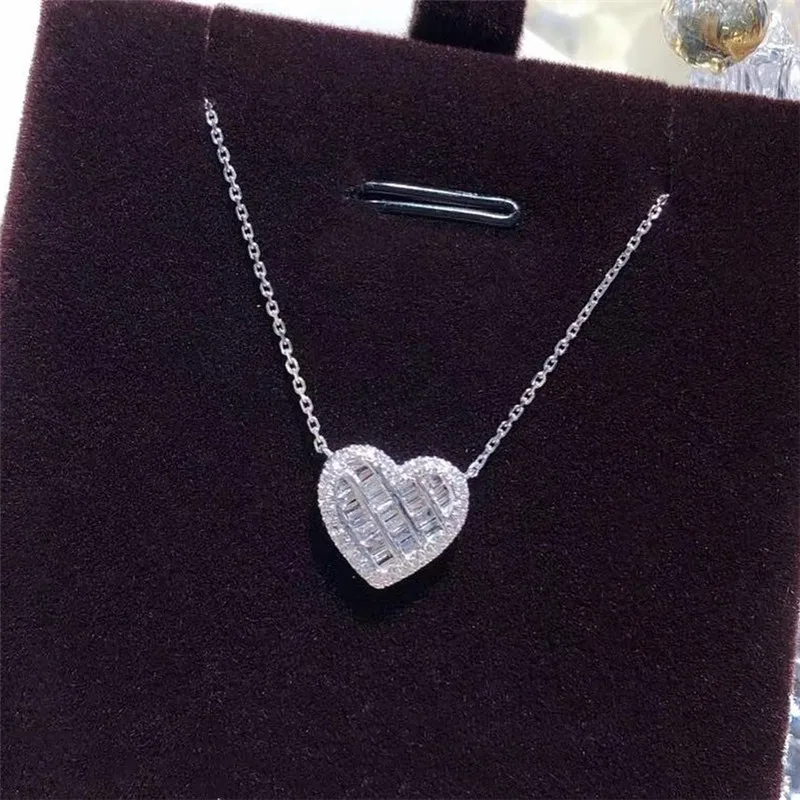 

Huitan Eternity Love Necklace for Women Luxury Inlaid Brilliant Cubic Zirconia 2022 Engagement Wedding Trendy Jewelry Wholesale