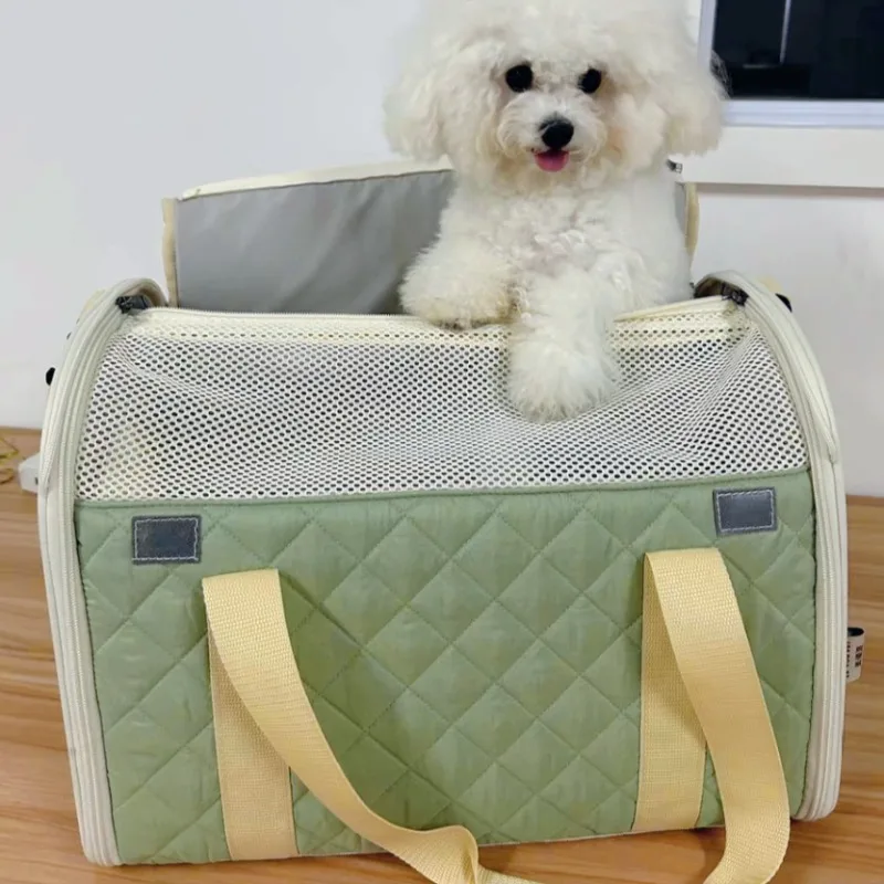 

Pet Carrier Bag for Puppy 7-15lbs Cat Small Dog Carrier Handbag with Breathable Mesh Soft Cushion Pets Tote Purse Travel Outdoor
