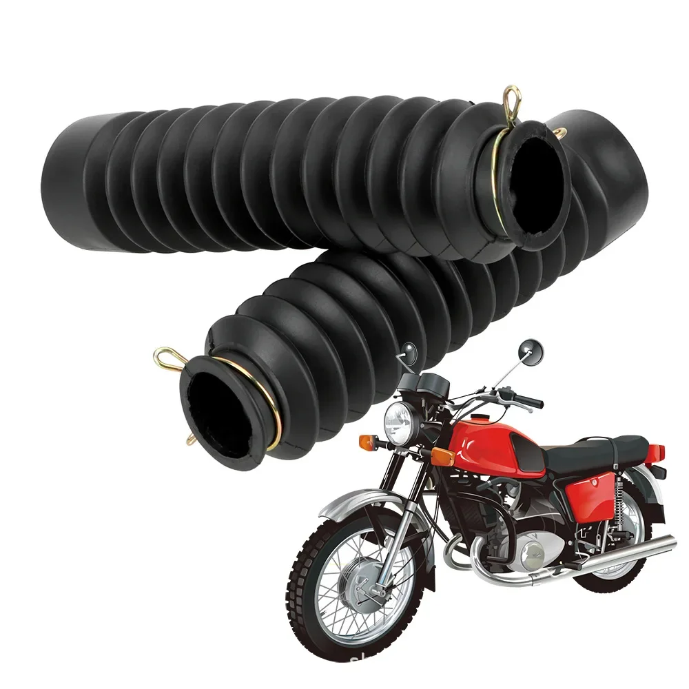 2pcs Universal Front Shock Absorber Dust Cover For Motorcycles Rubber 1.77inch Cg125 Cg150 2.8cm Buffer Skin Tube Scalable Parts