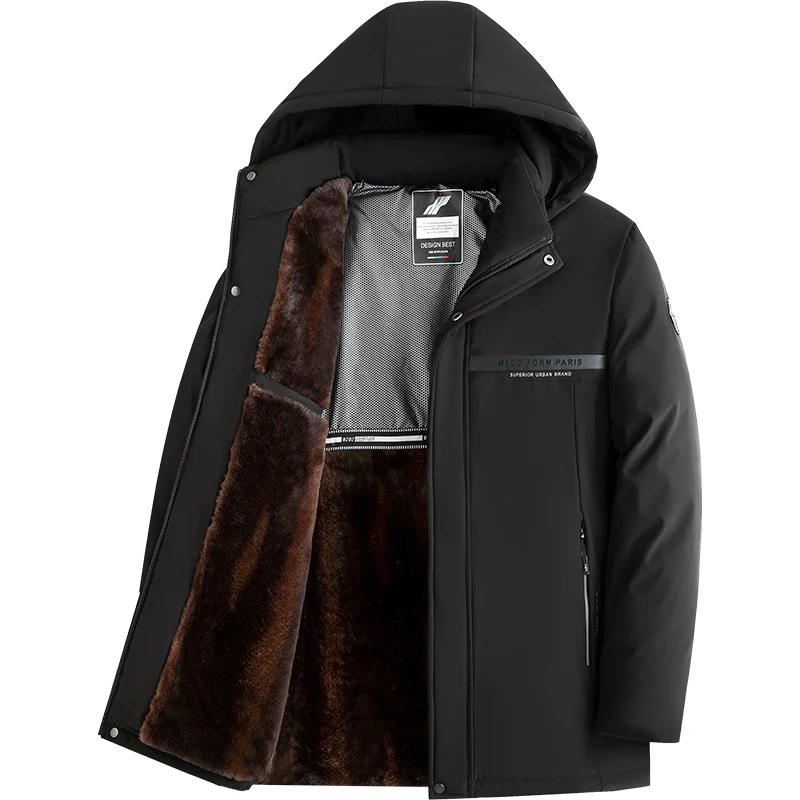 الشتاء سميكة الدافئة سترة الرجال سترات مقاومة للماء جديد الجرافين السترات قبعة انفصال الرجال الصوف بطانة الصوف معاطف الذكور سترة